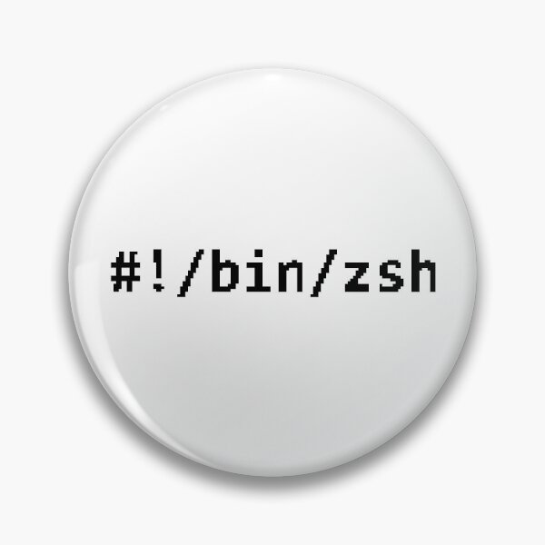 Item preview, #!/bin/zsh shebang pixel art designed and sold by CodingStore  ★★★★★.