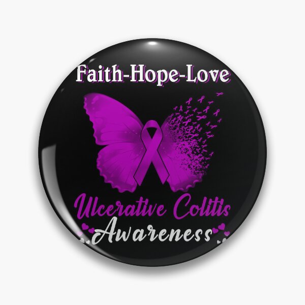 Item preview, Faith Hope Love Butterfly Ulcerative Colitis Awareness designed and sold by Gillosina.