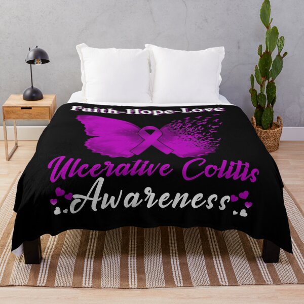 Item preview, Faith Hope Love Butterfly Ulcerative Colitis Awareness designed and sold by Gillosina.