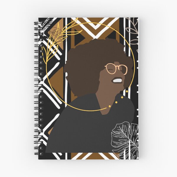 Item preview, Afro Black Woman with Glasses Mudcloth Print Background designed and sold by lesovybze.