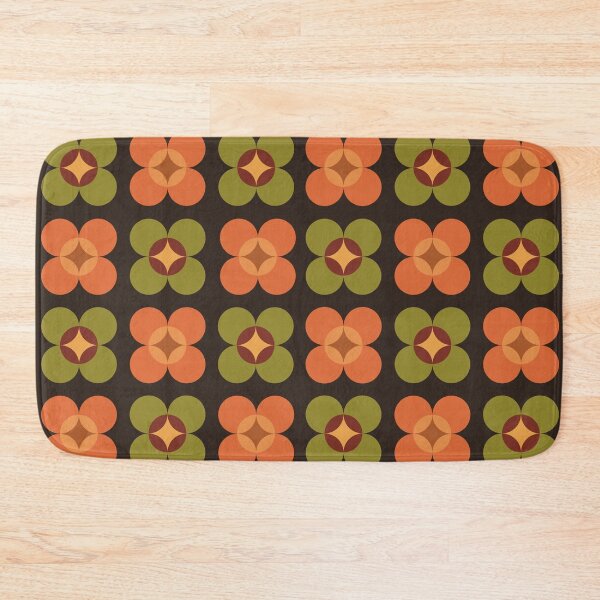Item preview, 70’s inspired Pattern Orange and Olive designed and sold by Nixpaints.
