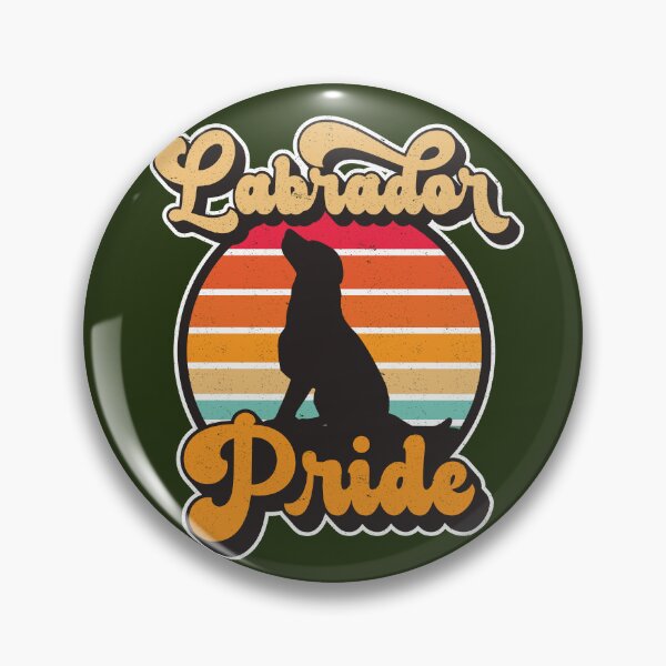 Aperçu de l'œuvre Labrador Pride Rétro Coucher de Soleil Chien Silhouette Pet Design créée et vendue par CRHPOD20.