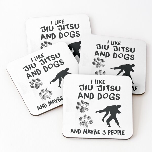 Item preview, I Like Jitsu And Dogs, Funny Jiu Jitsu Sport, Martial Arts designed and sold by Aerial Addicts.
