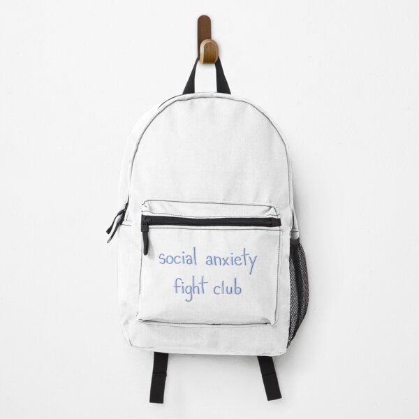 Item preview, Social anxiety fight club (light blue white background) designed and sold by MentaLee.