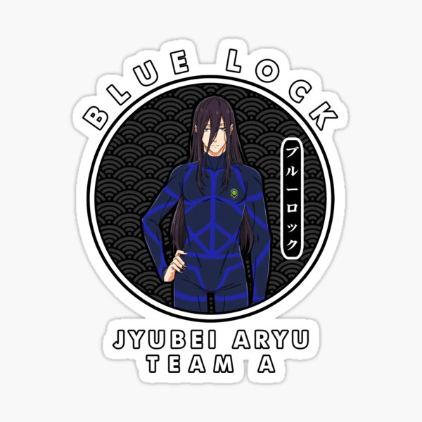 Aryu Jyubei in Casual Clothes Shibuya Blue ブルーロックLock | Sticker