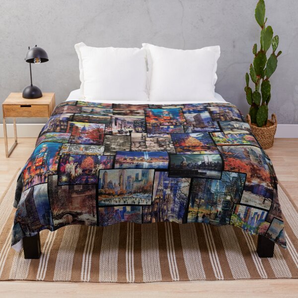 Item preview, New York Watercolor Pattern designed and sold by Tamarage.