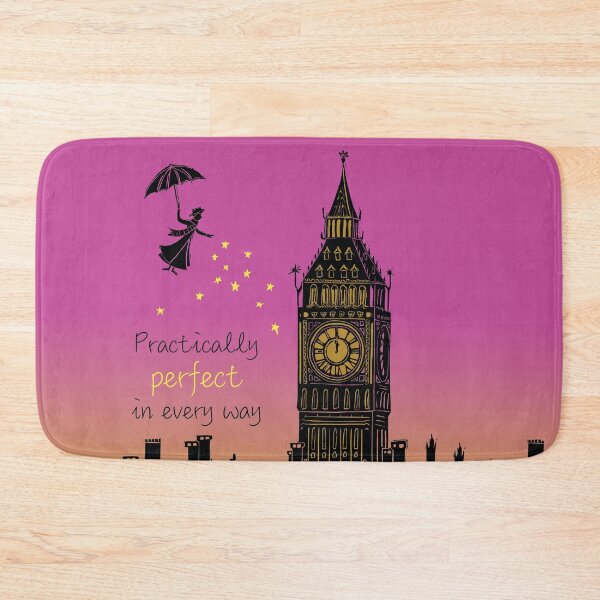 Item preview, Mary Poppins Practically Perfect in Every Way Sunset Linocut designed and sold by Maddy Bennett.