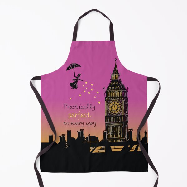 Item preview, Mary Poppins Practically Perfect in Every Way Sunset Linocut designed and sold by Maddy Bennett.