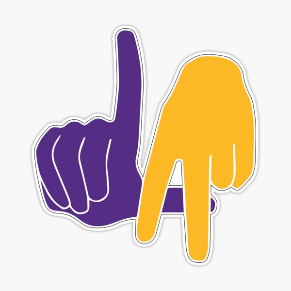 L.A. Lakers Skull Hands LA Skull Hand Sign LA LAKERS 