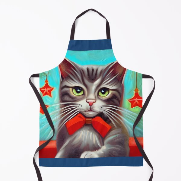 Item preview, Cat With Christmas Stars designed and sold by NitaBond.
