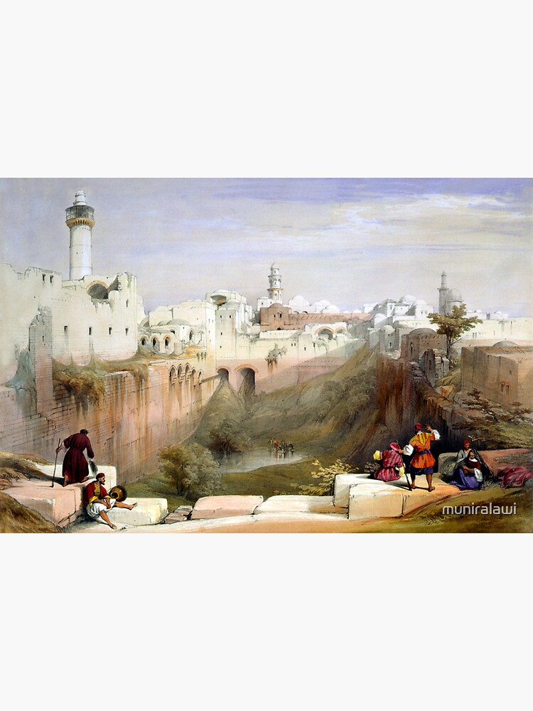 "The Pools Of Bethesda - Jerusalem" Sticker For Sale By Muniralawi ...