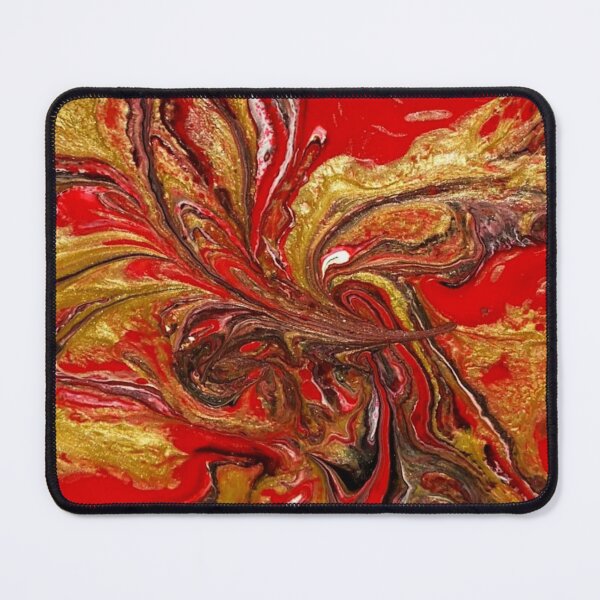 Item preview, Red and Gold Bloom by Monica Darling, FlowingLotus Art designed and sold by FlowingLotus.