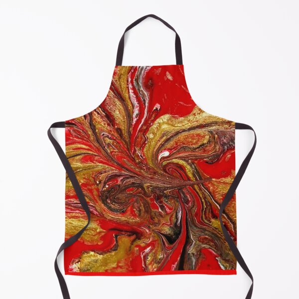 Item preview, Red and Gold Bloom by Monica Darling, FlowingLotus Art designed and sold by FlowingLotus.