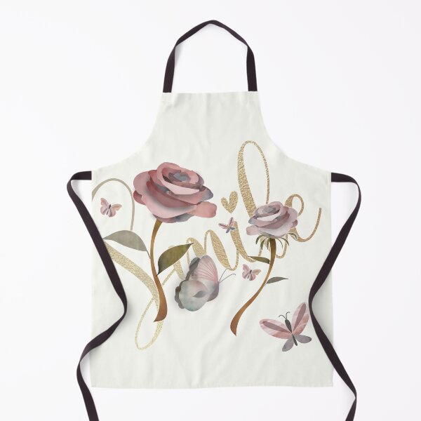 Item preview, Shabby chic vintage floral SMILE wild rose and butterflies. Caroline Laursen original designed and sold by Caroline Laursen.