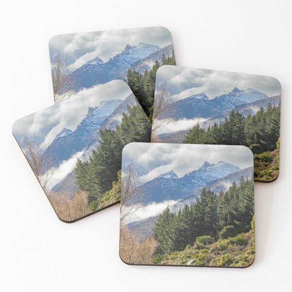 Item preview, Beautiful Snow Capped Mountains and Evergreen Trees Landscape designed and sold by SafariByMarisa.