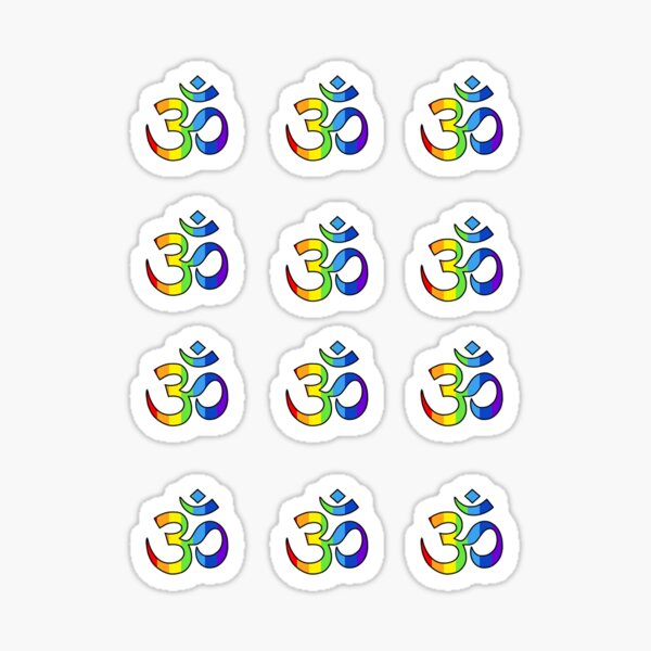 Rainbow OM Small Sticker
