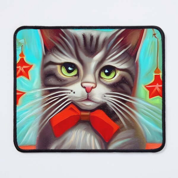 Item preview, Cat With Christmas Stars designed and sold by NitaBond.