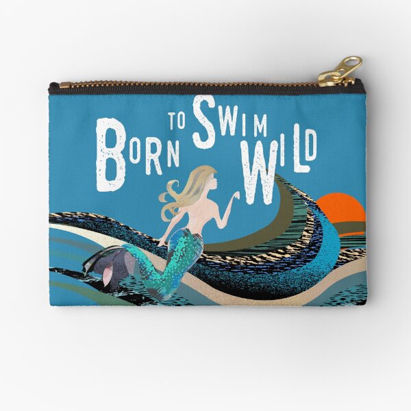 Artikel-Vorschau von Schwimmen in freier Wildbahn, Winterbaden. Zum Schwimmen geborene Meerjungfrau für Schwimmliebhaber. Caroline Laursen Original, designt und verkauft von Caroline Laursen.