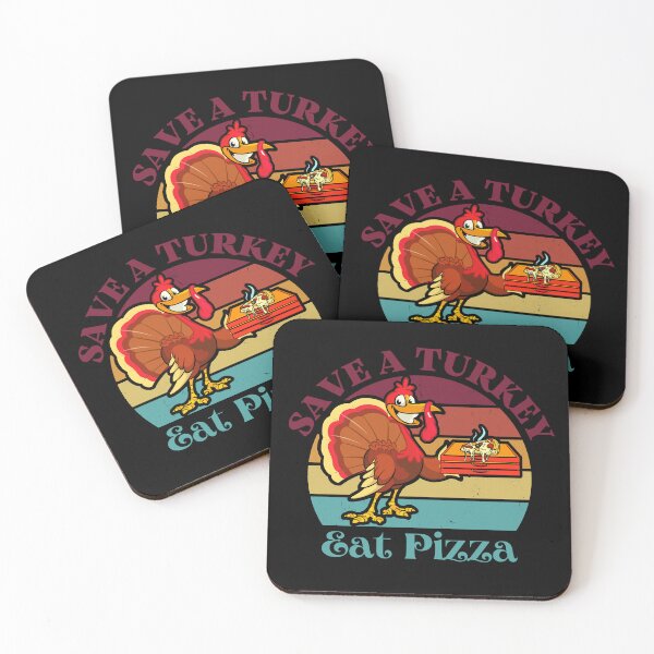 Item preview, Save a Turkey Eat Pizza Funny Thanksgiving Gifts designed and sold by nquestiaa.