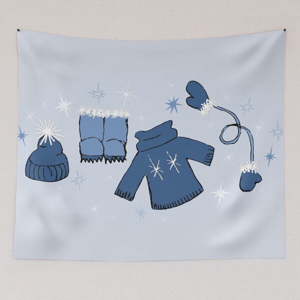 Item preview, Winter weather snow lover gear cartoon illustration designed and sold by AngelDawnDesign.
