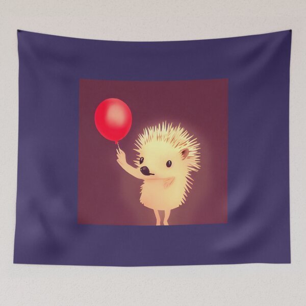 Item preview, Hedgehog With a Balloon designed and sold by NitaBond.