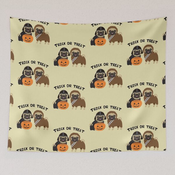 Item preview, Adorable Trick or Treat Pugs designed and sold by pugmom4.