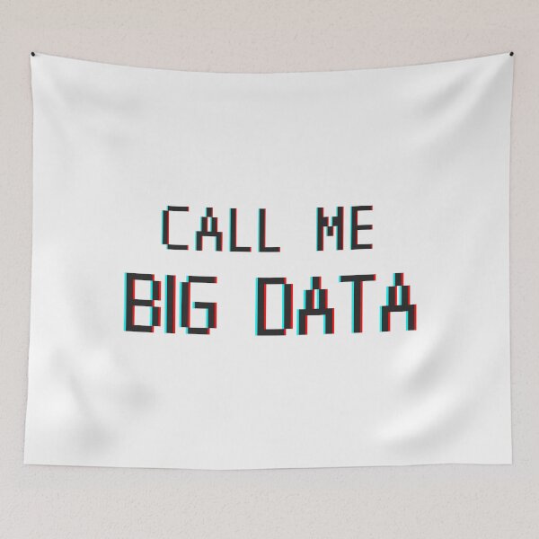 Item preview, Call Me Big Data light merch. Data analyst. pixel designed and sold by T-Look.