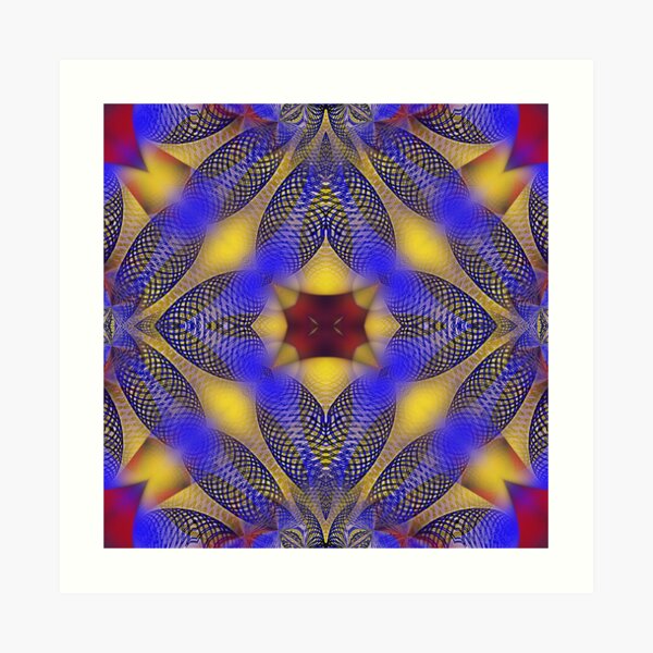 Kaleido-Mandala 4 Art Print