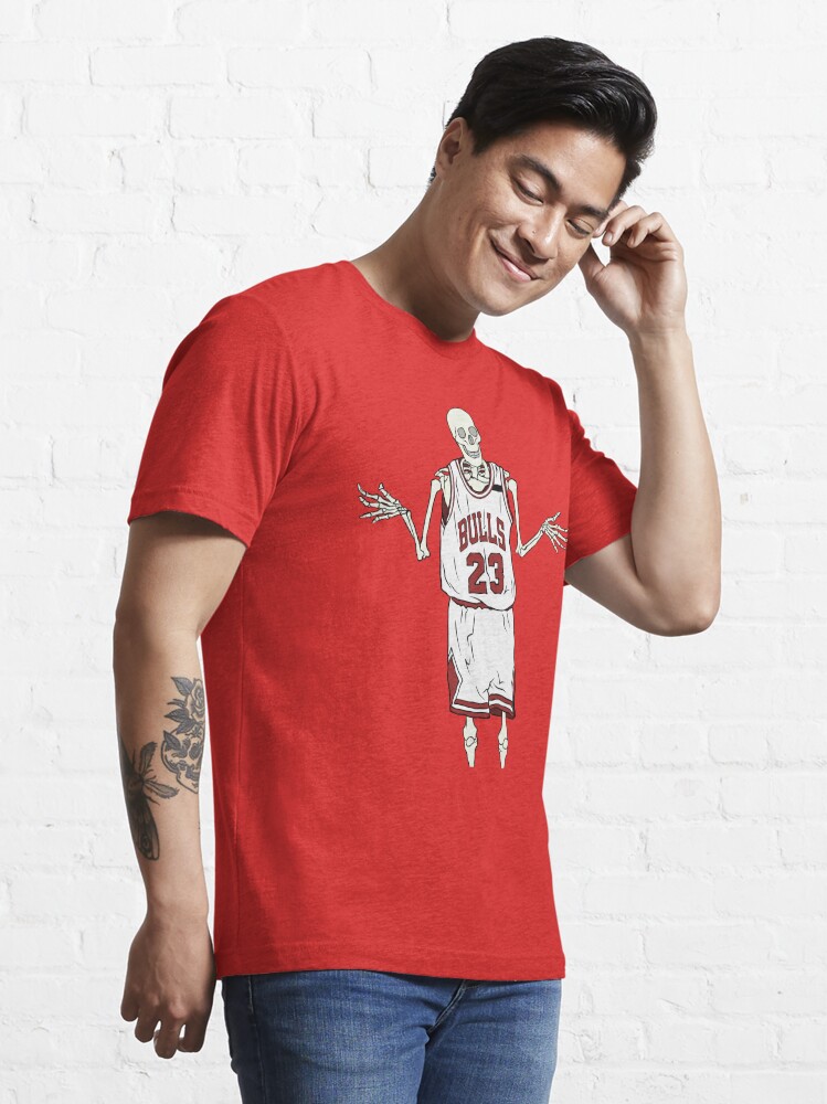 Skeleton Michael Jordan Shrug Essential T-Shirt for Sale by