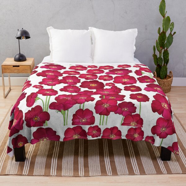 Item preview, Cottagecore Botanicals - Growing Velvetty Red Wild Flowers designed and sold by ttsayt1earth.
