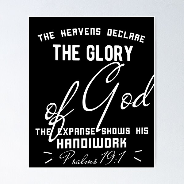 Psalm 19 :1 SVG PNG the Heavens Declare the Glory of God 