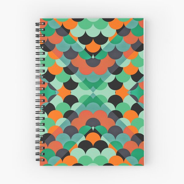 Aperçu de l'œuvre Motif en zigzag d'écailles colorées créée et vendue par MazingPatterns.