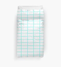 White Tender Border Duvet Cover