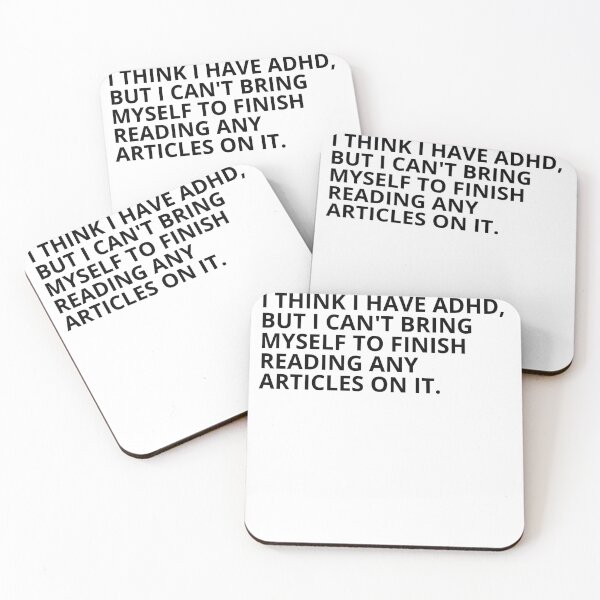 Item preview, Funny ADHD Quote designed and sold by BuraxisQuotes.