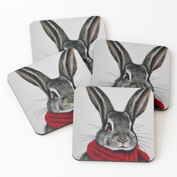 Aperçu de l'œuvre Lapin d'hiver en écharpe créée et vendue par NitaBond.