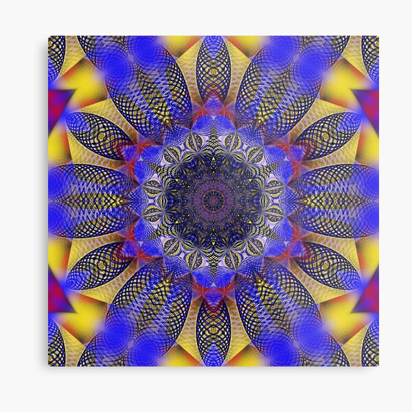 Kaleido-Mandala 7 Metal Print