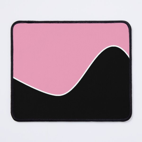 Item preview, PLAIN SOLID AMARANTH PINK AND BLACK TWO-TONE RETRO WAVE PATTERN designed and sold by ozcushions.