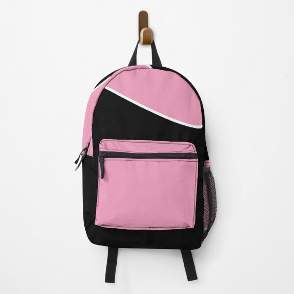 Item preview, PLAIN SOLID AMARANTH PINK AND BLACK TWO-TONE RETRO WAVE PATTERN designed and sold by ozcushions.