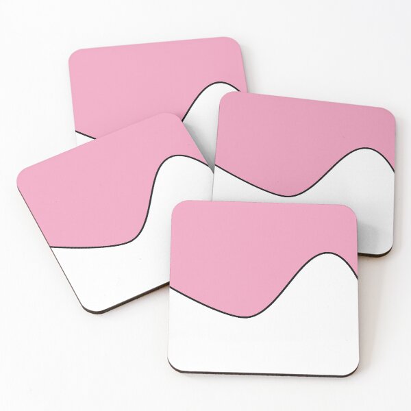 Item preview, PLAIN SOLID AMARANTH PINK AND WHITE TWO-TONE RETRO WAVE PATTERN designed and sold by ozcushions.
