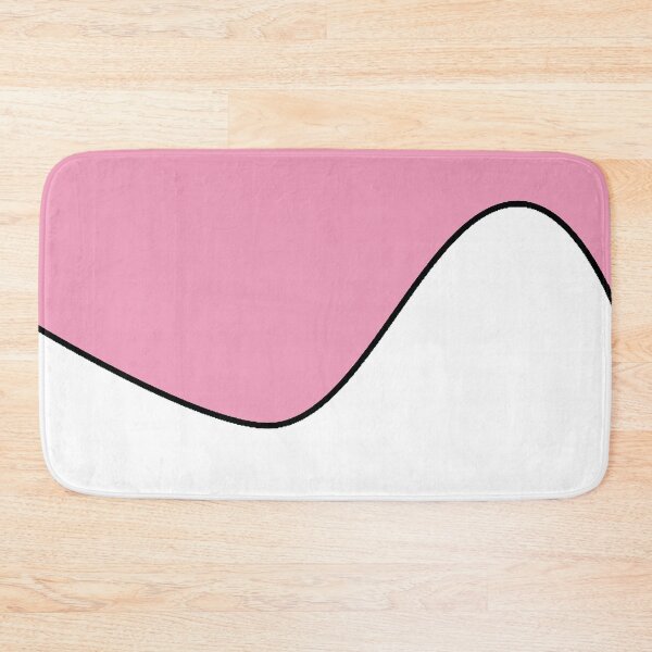 Item preview, PLAIN SOLID AMARANTH PINK AND WHITE TWO-TONE RETRO WAVE PATTERN designed and sold by ozcushions.