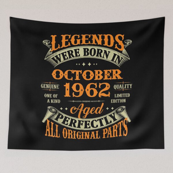 Item preview, 60th Birthday Gift Legends Born In October 1962 60 Yrs Old  designed and sold by hirokodongxup.