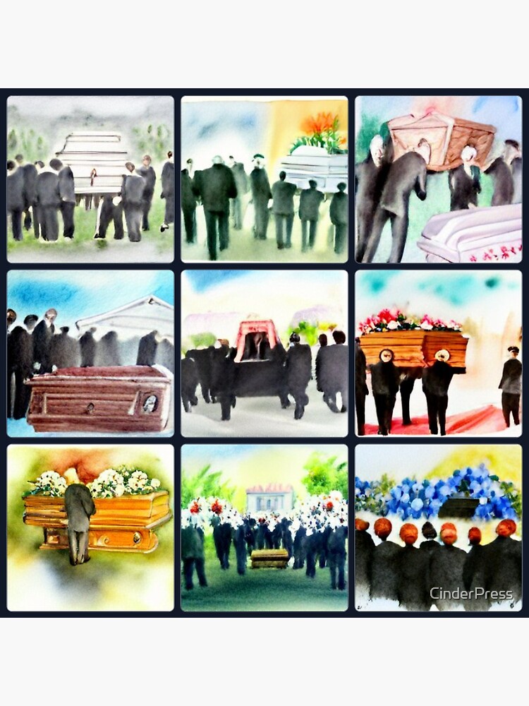 "Create a Great Funeral Pack" Poster for Sale by CinderPress Redbubble
