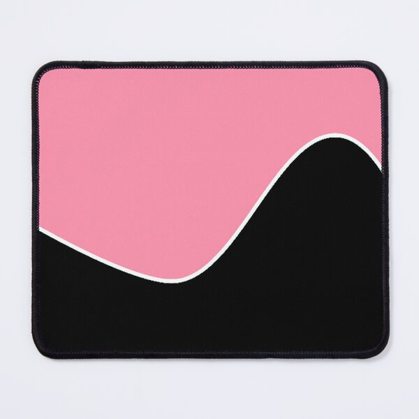 Item preview, PLAIN SOLID BAKER MILLER PINK AND BLACK TWO-TONE RETRO WAVE PATTERN designed and sold by ozcushions.