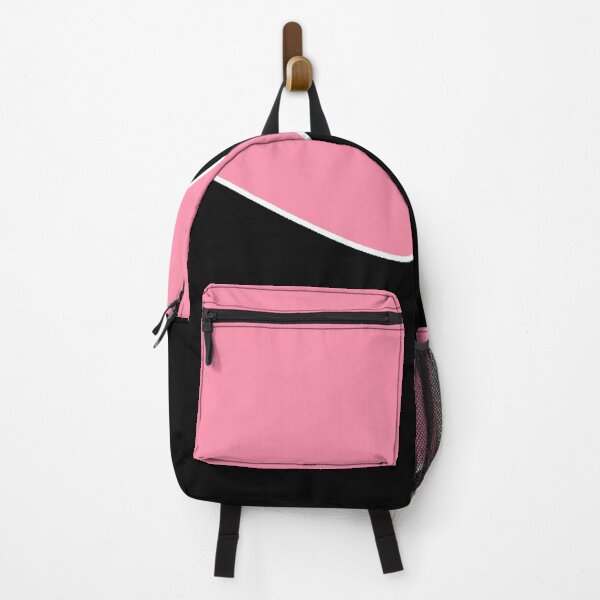 Item preview, PLAIN SOLID BAKER MILLER PINK AND BLACK TWO-TONE RETRO WAVE PATTERN designed and sold by ozcushions.