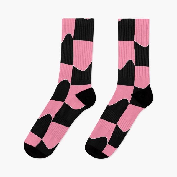 Item preview, PLAIN SOLID BAKER MILLER PINK AND BLACK TWO-TONE RETRO WAVE PATTERN designed and sold by ozcushions.