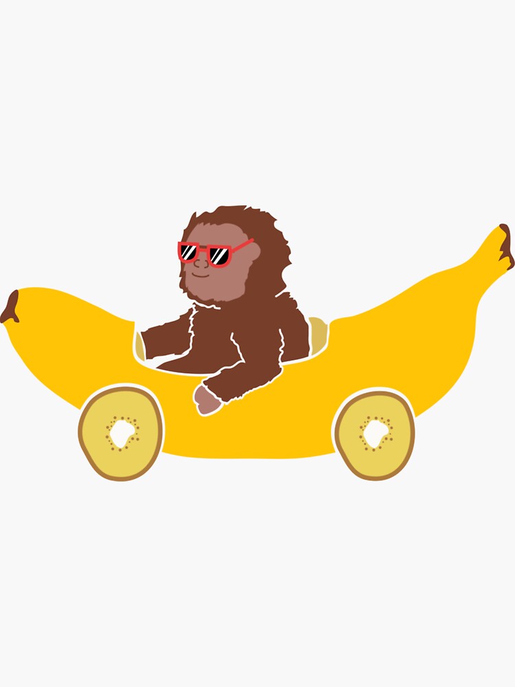 "Banana Car " Sticker for Sale by FrauSabineWiesn Redbubble