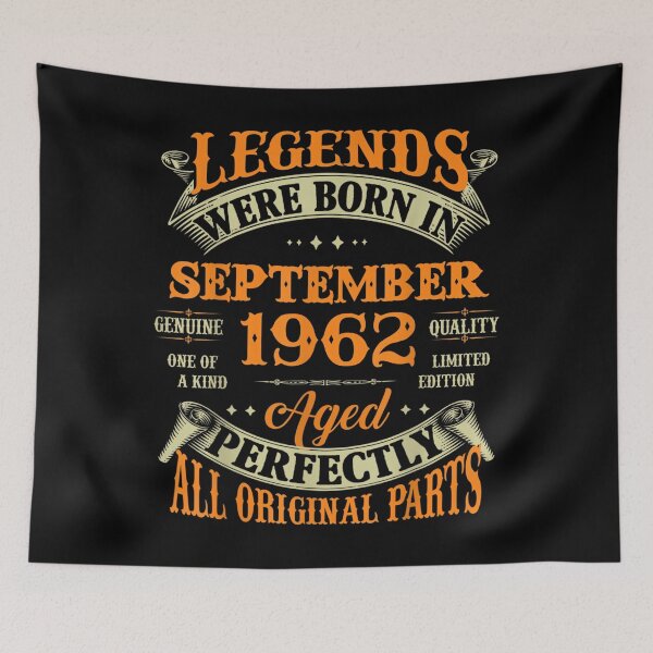 Item preview, 60th Birthday Gift Legends Born In September 1962 60 Yrs Old  designed and sold by hirokodongxup.