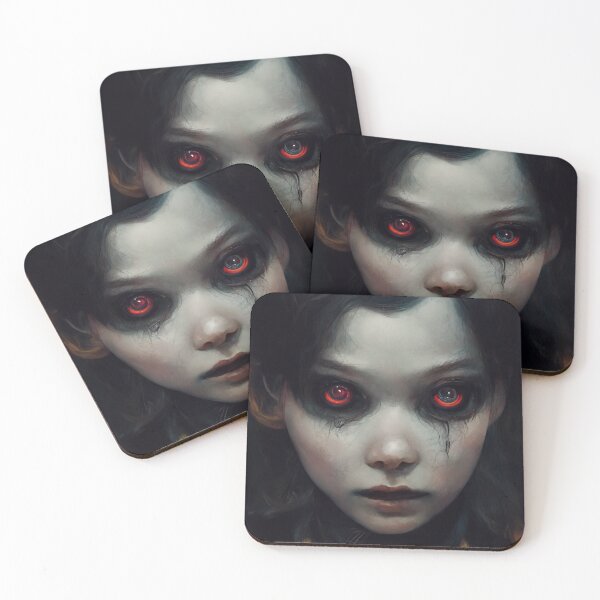Item preview, Cute emo goth girl with glowing red eyes - AI Art designed and sold by Vocky5.