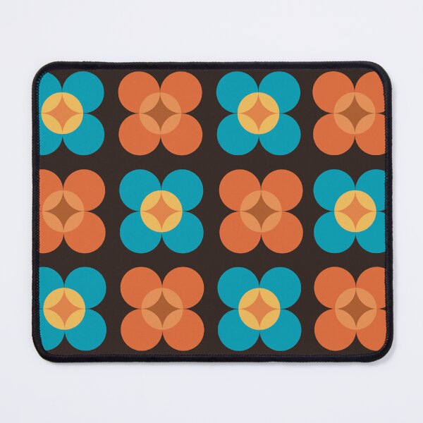 Item preview, 70s Retro pattern Blue and Orange designed and sold by Nixpaints.