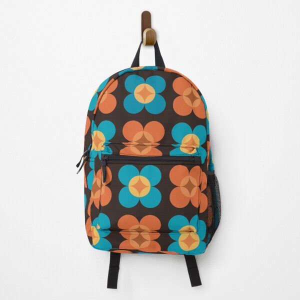 Item preview, 70s Retro pattern Blue and Orange designed and sold by Nixpaints.